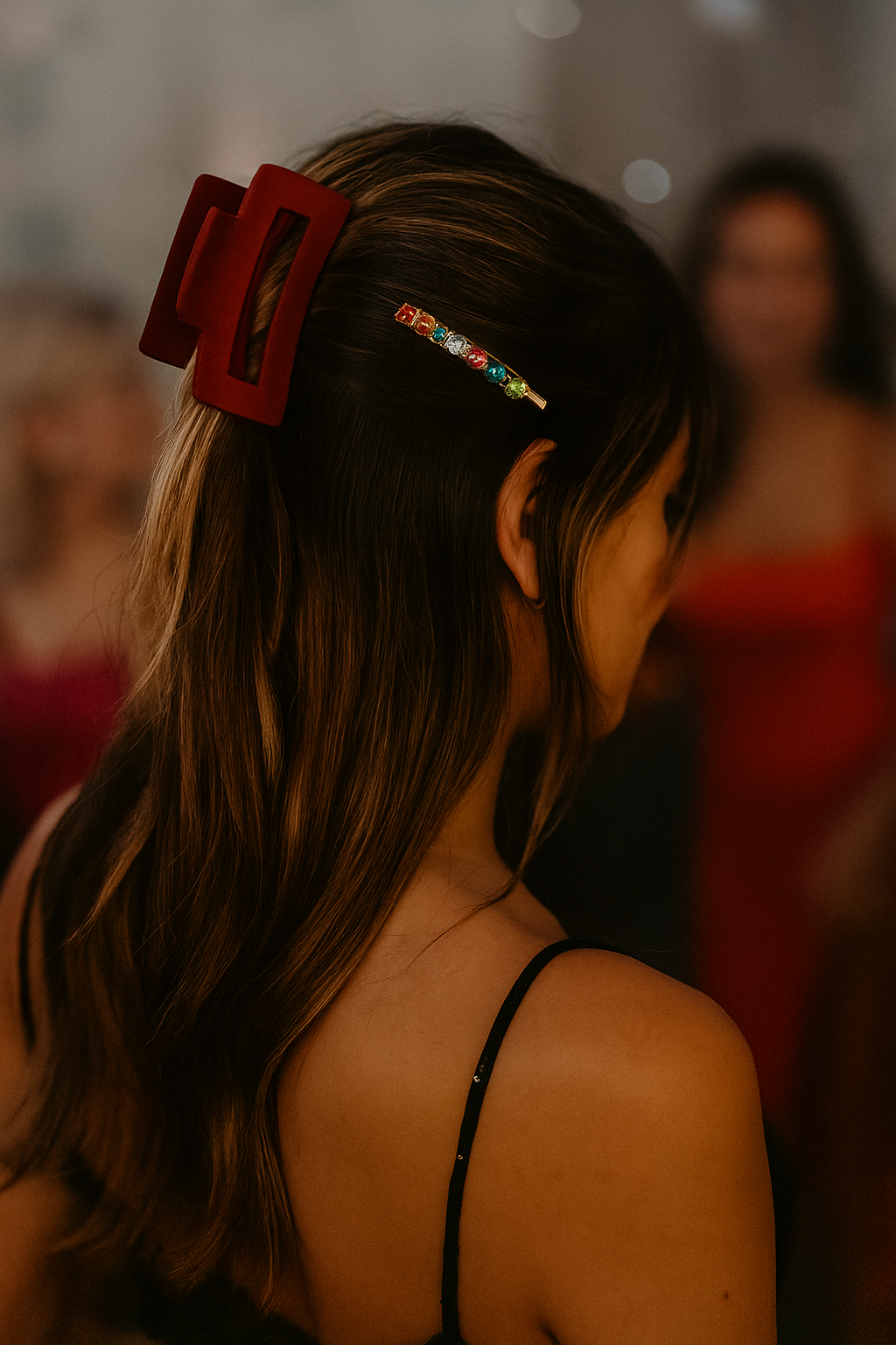Multi-Colour Rhinestone Hair Pin