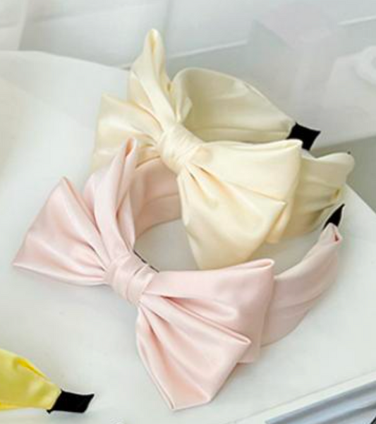 Seleny Satin Bow Headband Set of 4