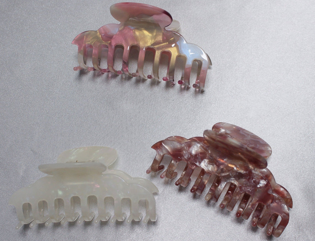 Seleny Resin Claw Clip Set: Elevate Your Hair with Glamour