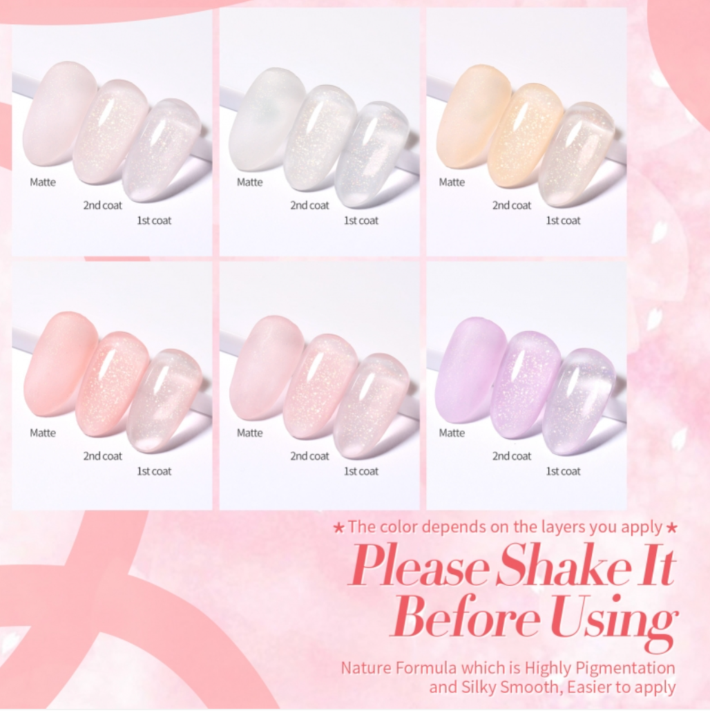 All Shine On Me Jelly Gel Polish Set: Nail Art Guide