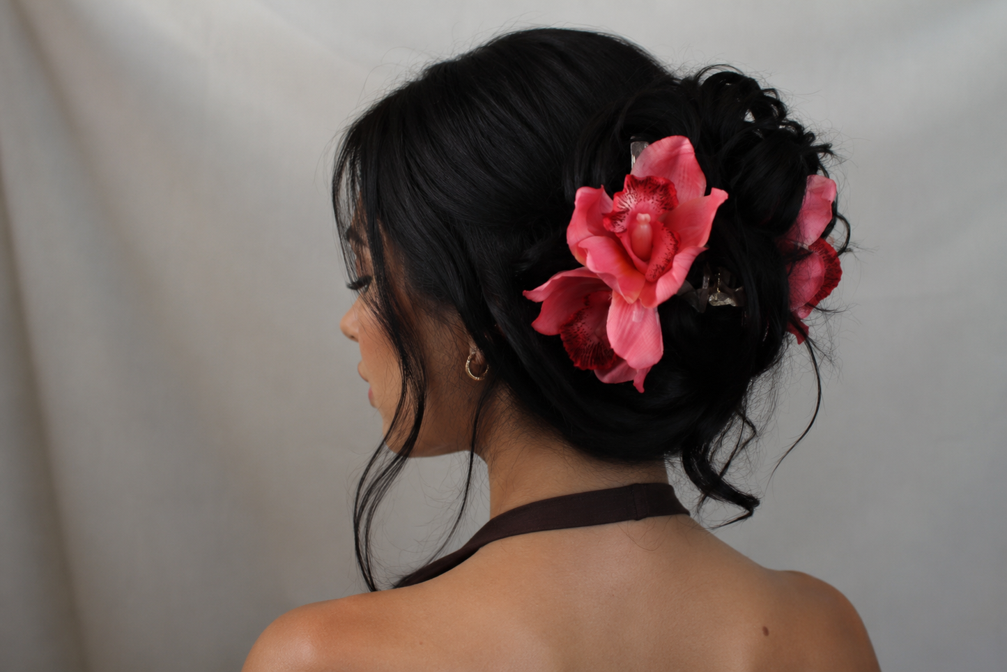 Hawaiian Orchid Flower Claw Clip (Large)
