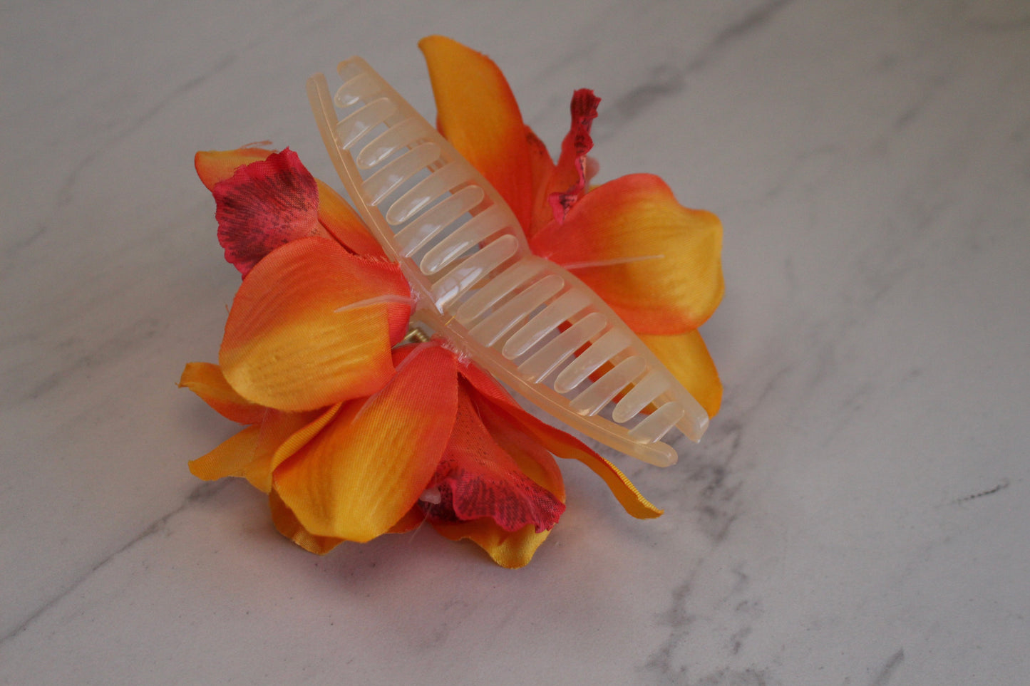 Hawaiian Orchid Flower Claw Clip (Large)