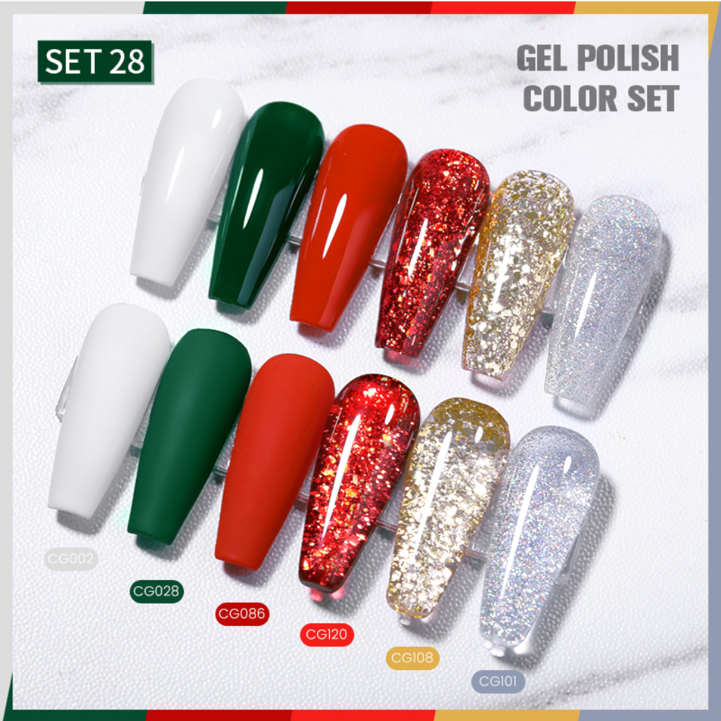 Born Pretty ‘All Shine On Me’ 6 Piece Solid Colour Gel Polish Set