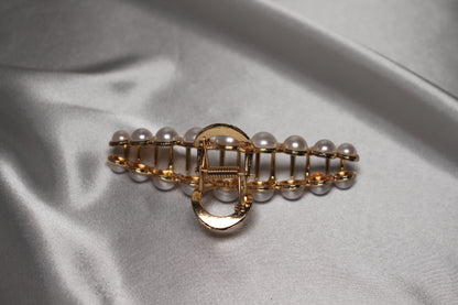 Seleny Pearl Embellished Claw Clip