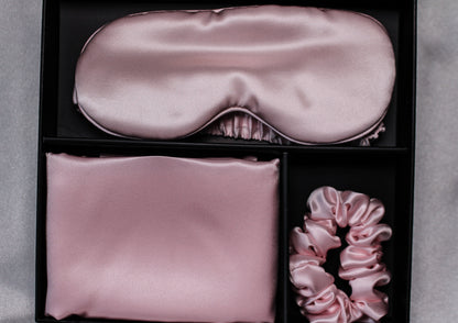 Seleny Silk Eye Mask and Pillowcase Sleep Gift Set