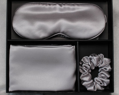 Seleny Silk Eye Mask and Pillowcase Sleep Gift Set