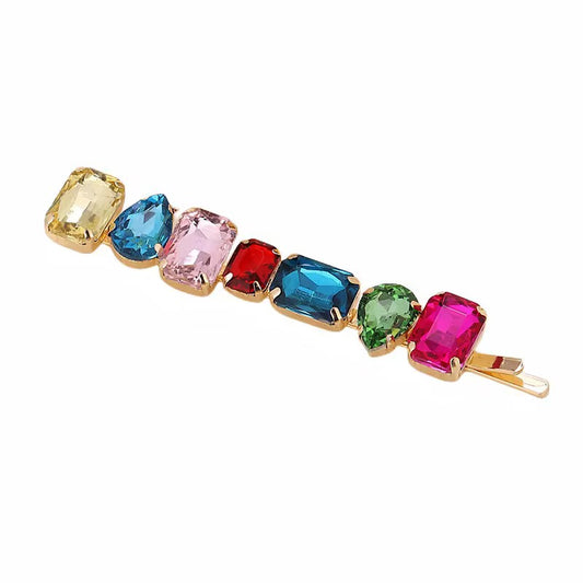 Multi-Colour Rhinestone Hair Pin