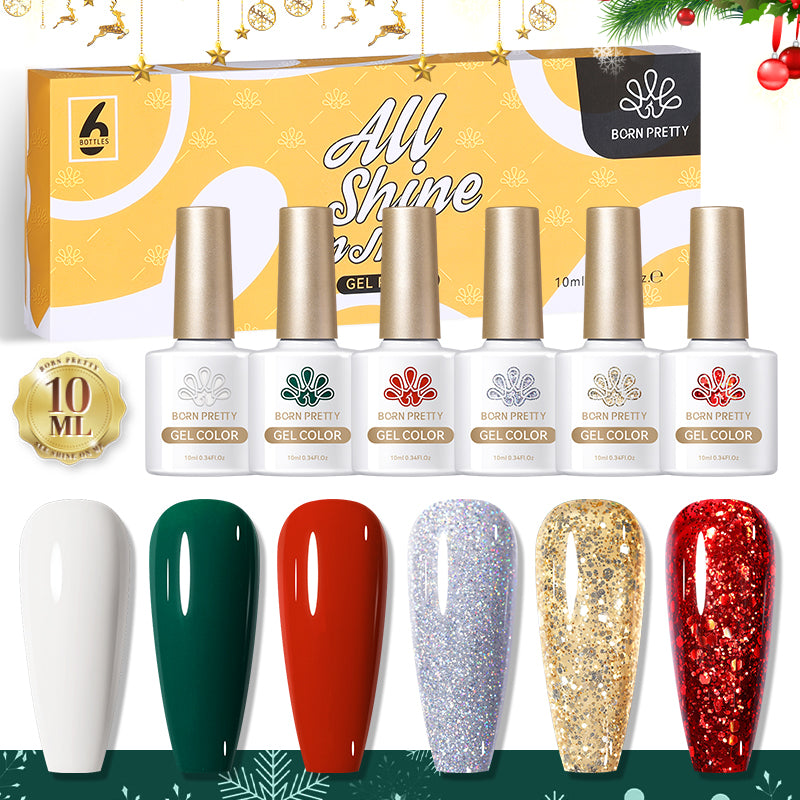 Born Pretty ‘All Shine On Me’ 6 Piece Solid Colour Gel Polish Set