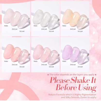 Born Pretty ‘All Shine On Me’ 6 Piece Jelly Gel Polish Set