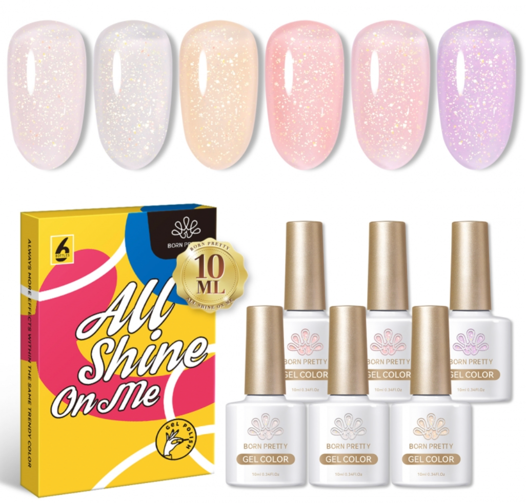 Born Pretty ‘All Shine On Me’ 6 Piece Jelly Gel Polish Set