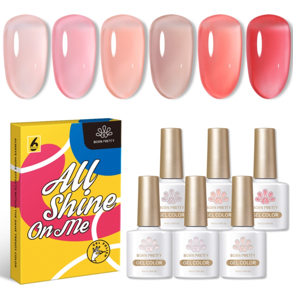 Born Pretty ‘All Shine On Me’ 6 Piece Jelly Gel Polish Set