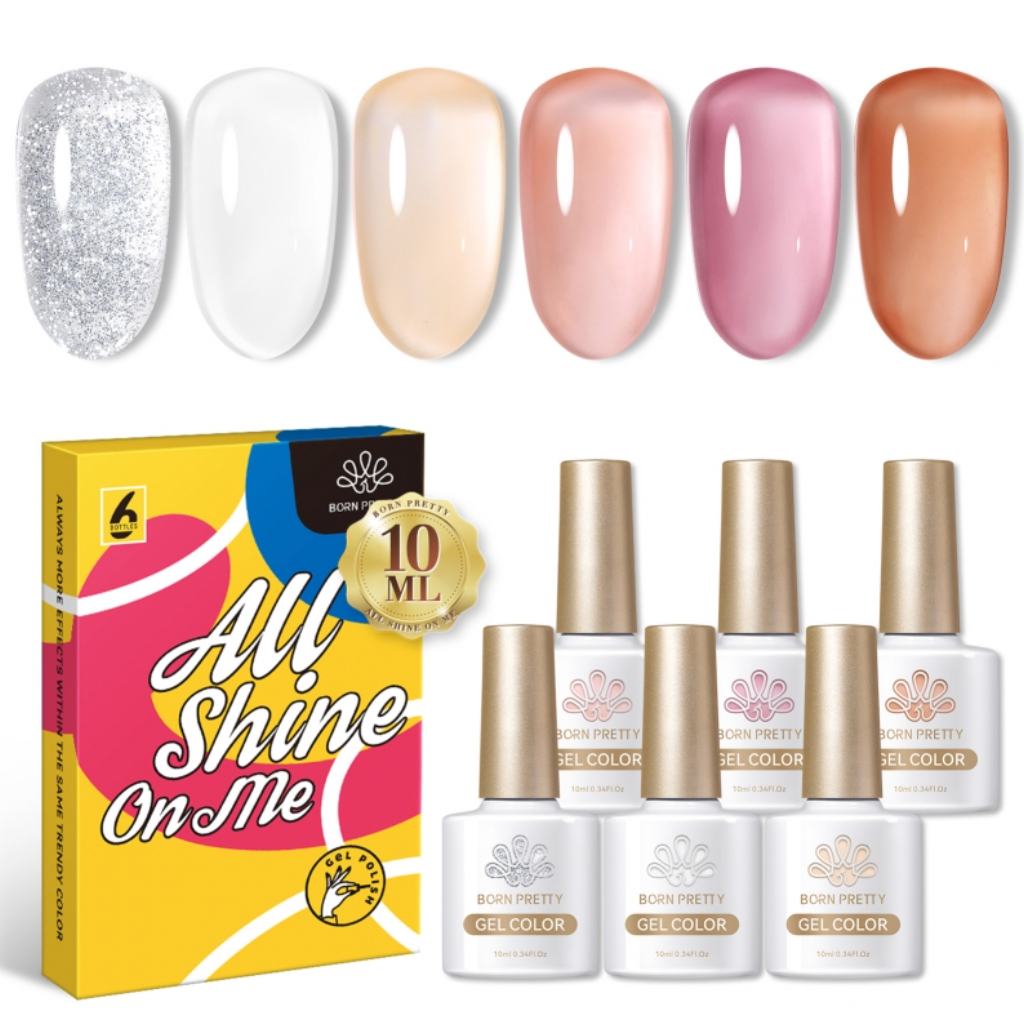 Born Pretty ‘All Shine On Me’ 6 Piece Jelly Gel Polish Set