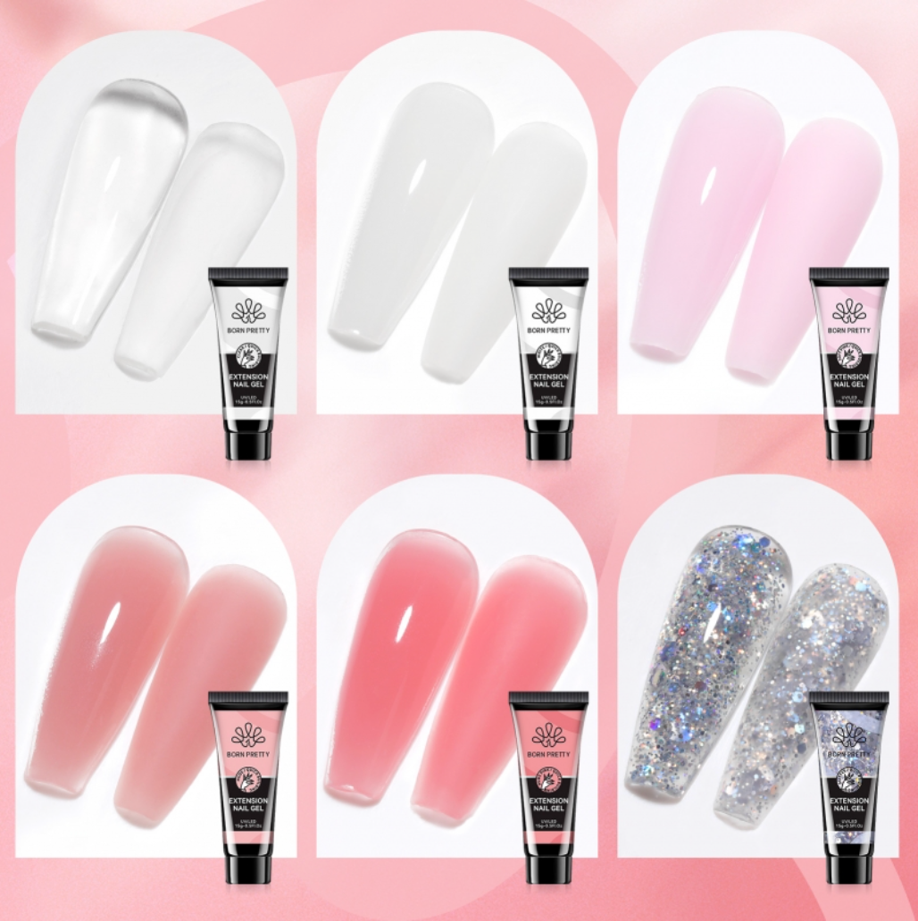 Born Pretty Poly Extension Gel Nail Starter Kit (with UV Lamp)