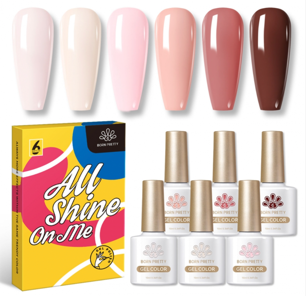 Born Pretty ‘All Shine On Me’ 6 Piece Solid Colour Gel Polish Set