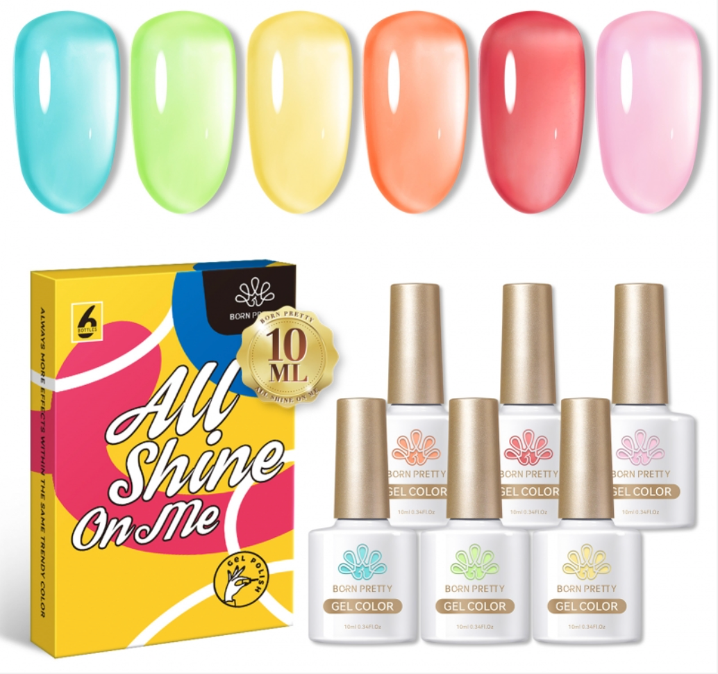 Born Pretty ‘All Shine On Me’ 6 Piece Jelly Gel Polish Set