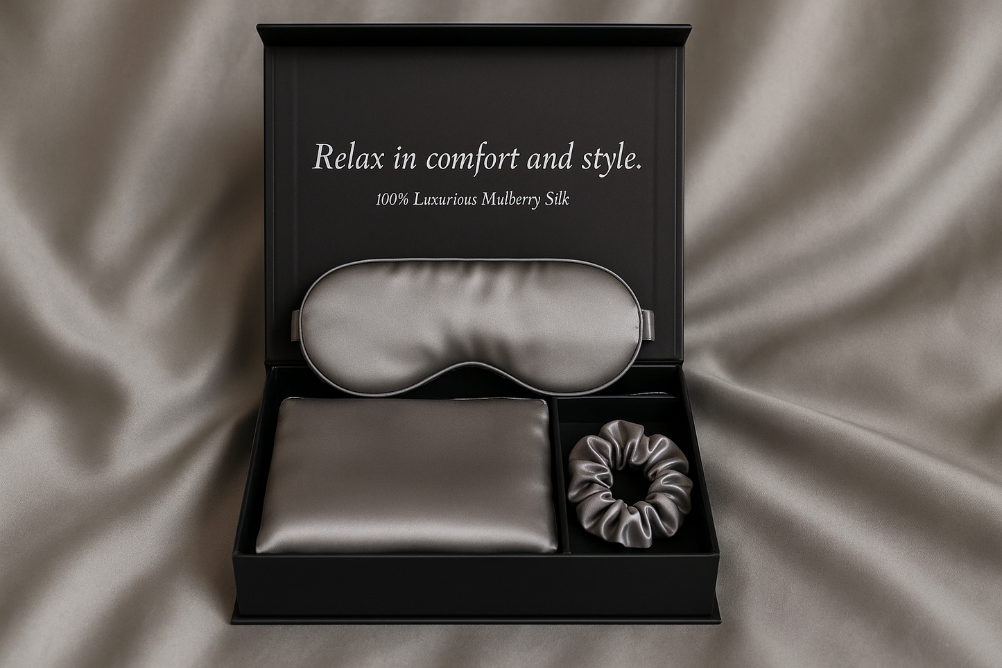 Seleny Silk Eye Mask and Pillowcase Sleep Gift Set